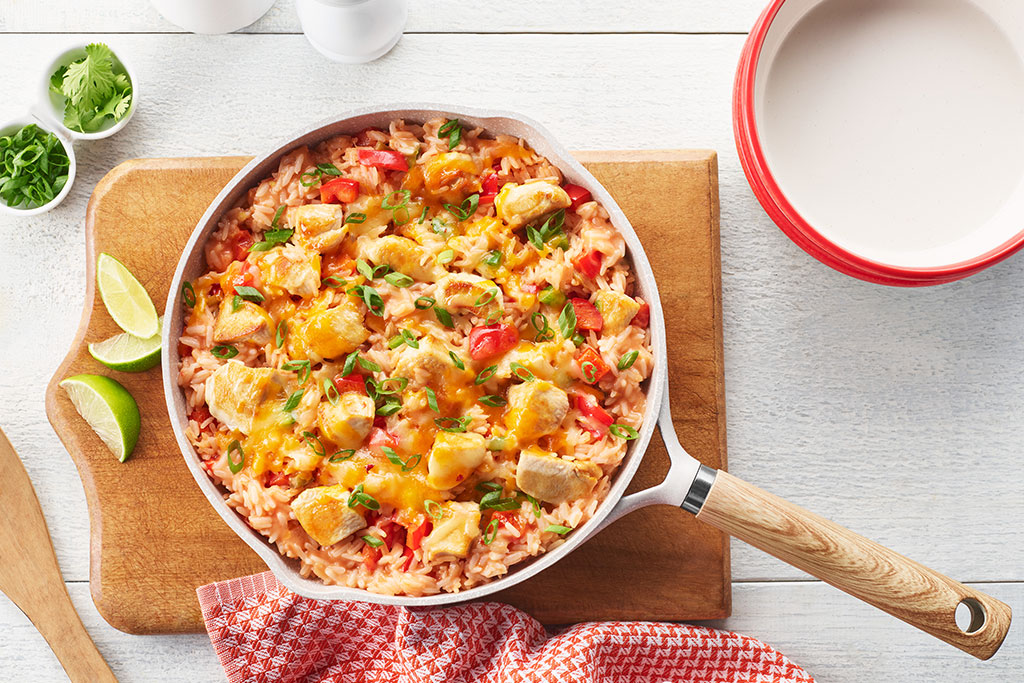 Enchilada au poulet en poêlon