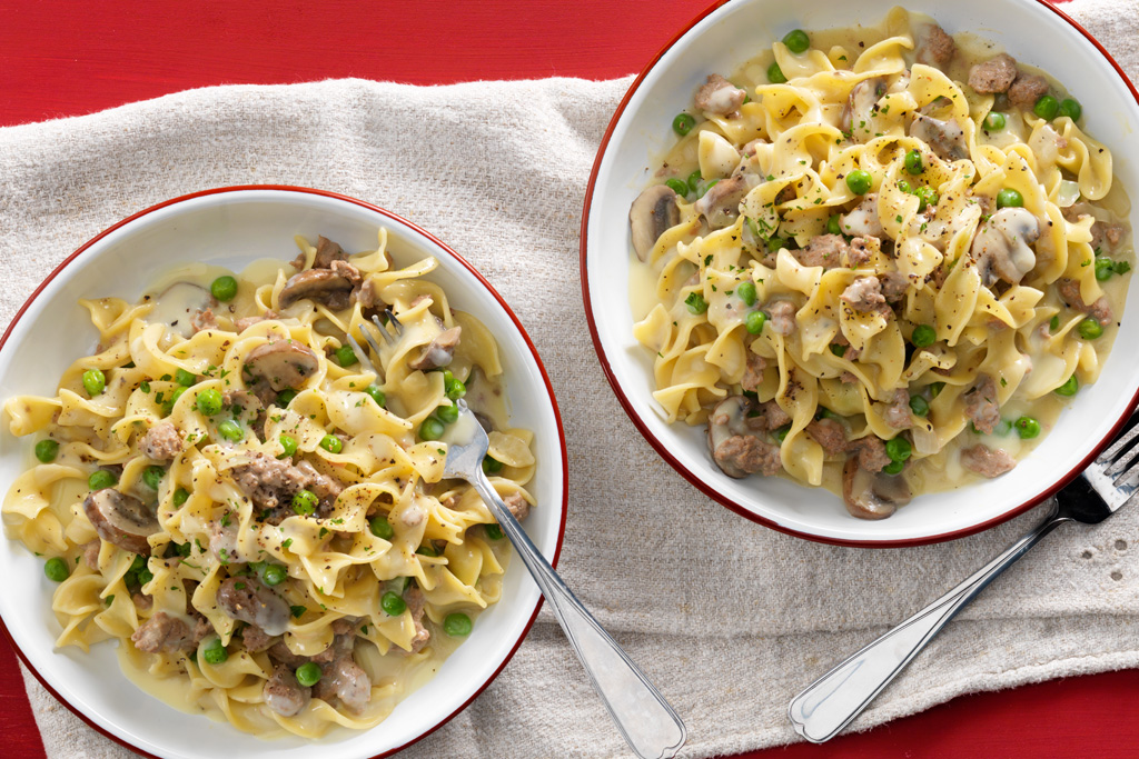 Poulet Stroganoff crémeux tout-en-un