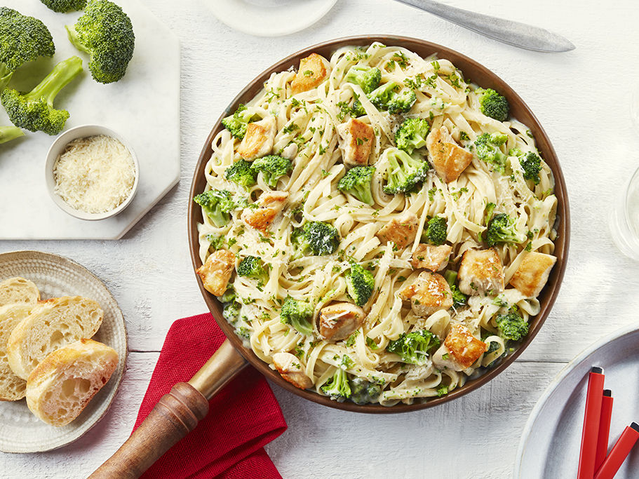 Poulet et Brocoli Alfredo