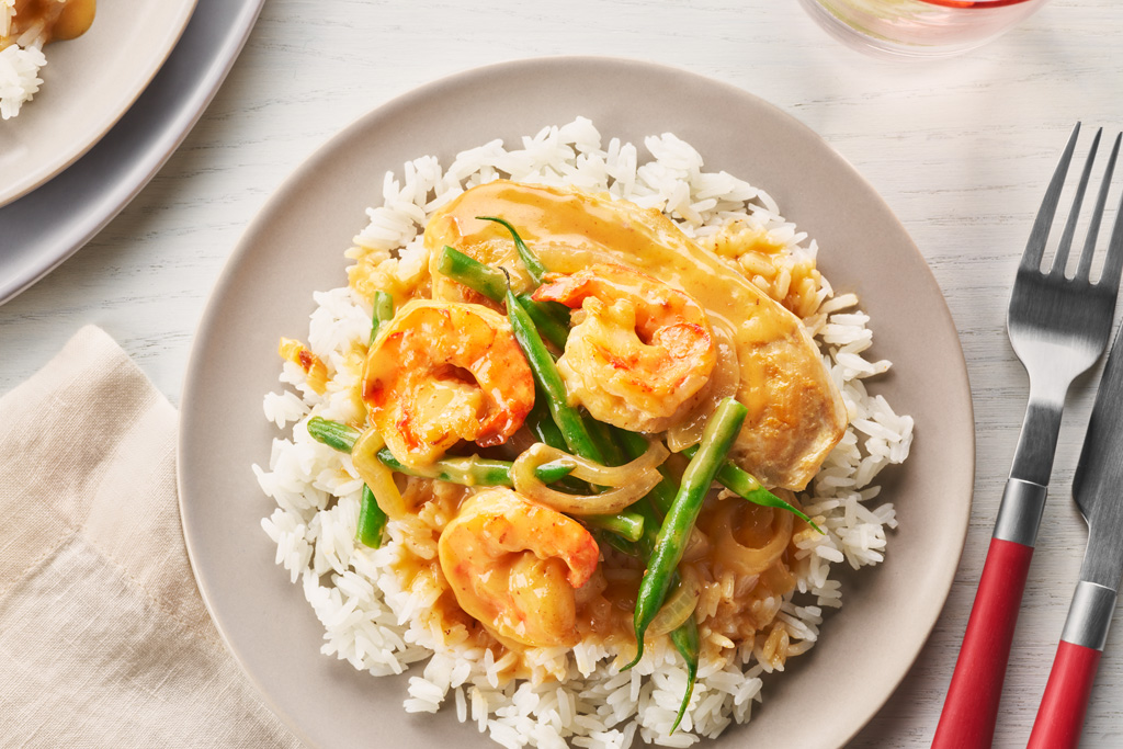 Chicken and Shrimp with Sriracha Sauce