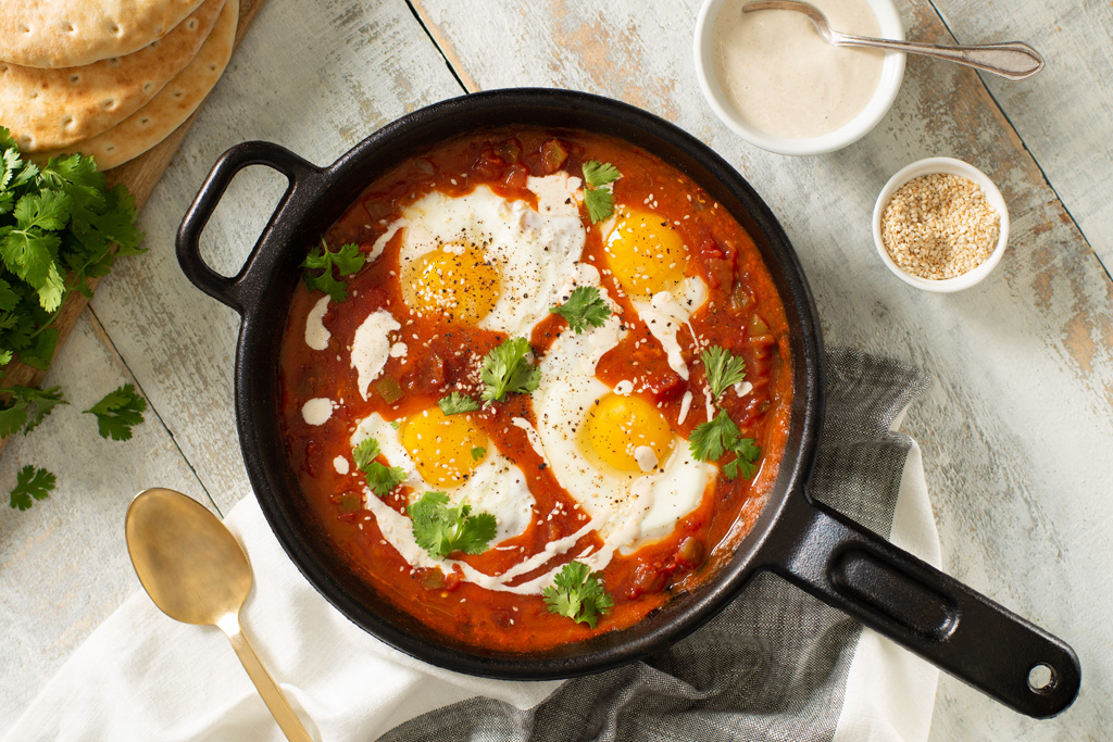 Shakshuka à la salsa épicée