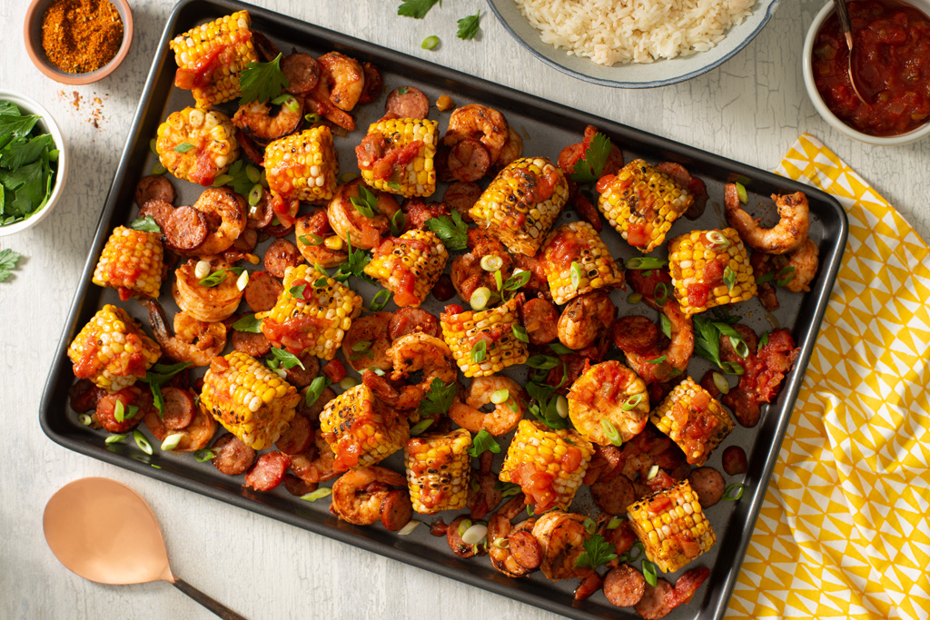 Gumbo Sheet Pan Dinner