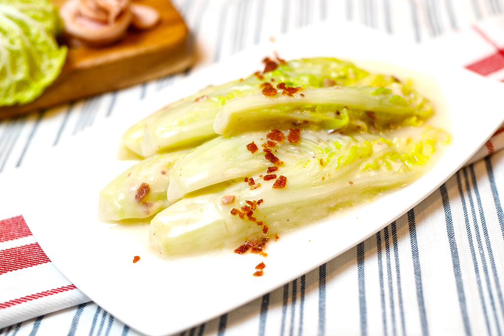 Creamed Cabbage with Bacon